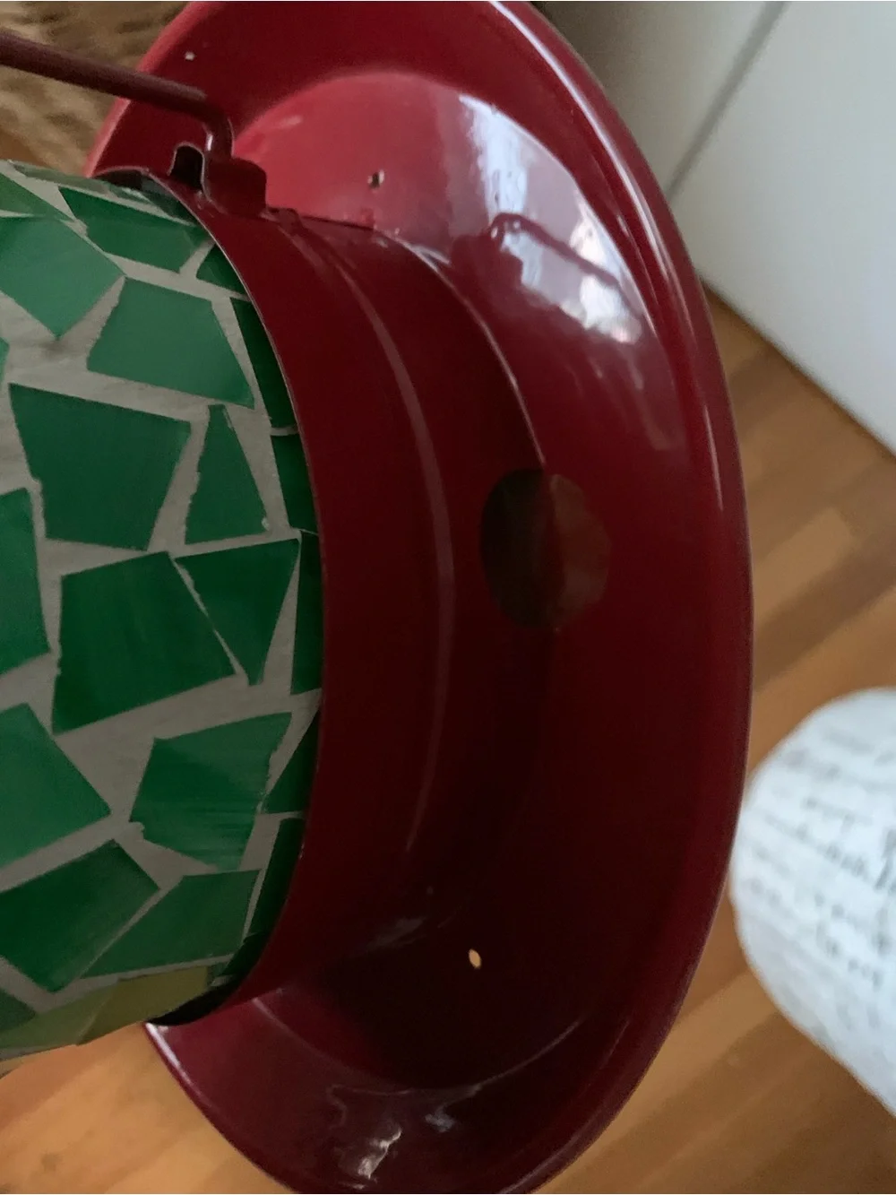 Mosaic Hanging Bird Feeder Dome Sm To Med Birds: bird motif